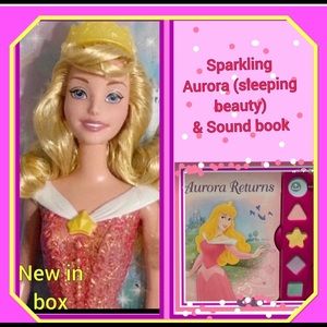 Disney sparkle Princess Aurora doll & sound book